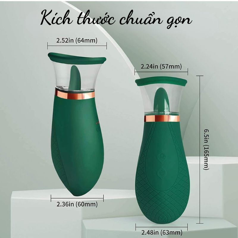 Máy rung bú hút liếm 9 chế độ cao cấp