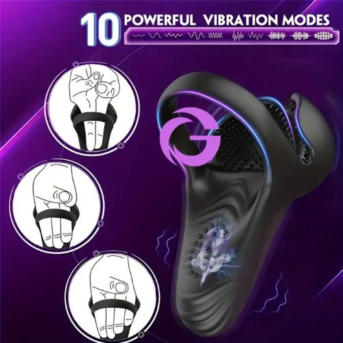 Vòng rung đáy chậu kèm bao quanh bìu rung 10 chế độ