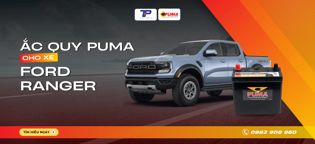 Ắc quy xe Ford Ranger: Bảng giá và thông số kỹ thuật