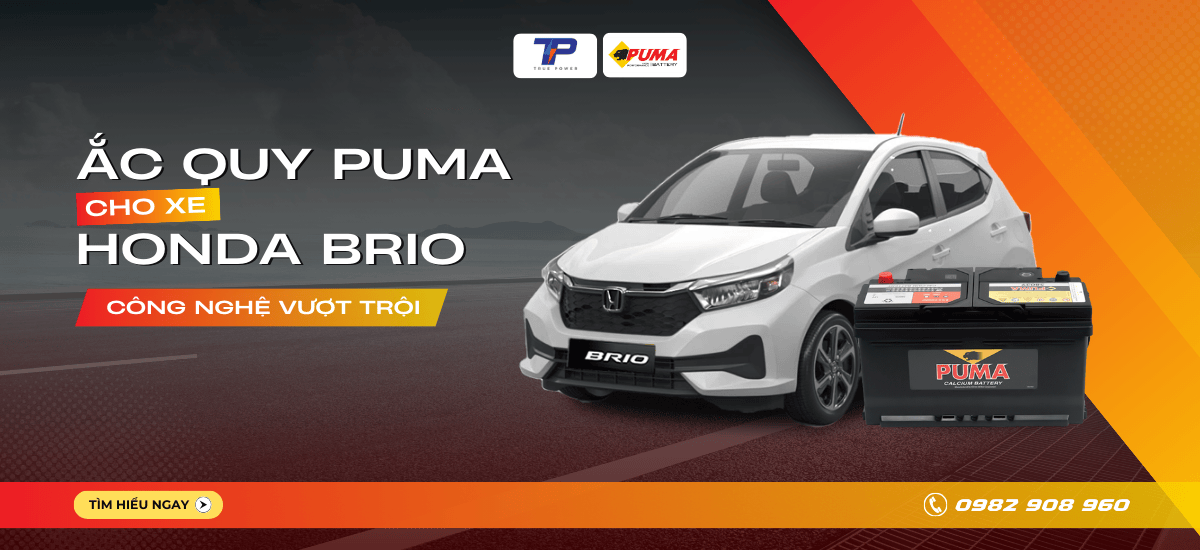 Ắc quy xe Honda Brio: Bảng giá và thông số kỹ thuật