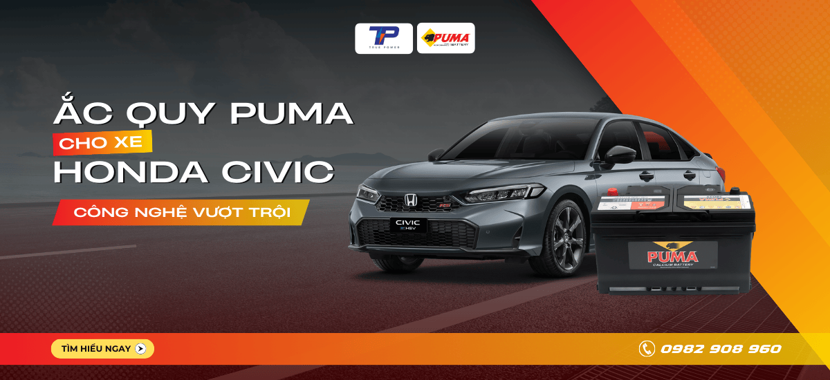 Ắc quy xe Honda Civic: Bảng giá và thông số kỹ thuật