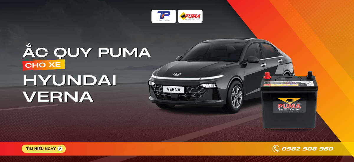 Ắc quy xe Hyundai Verna: Bảng giá và thông số kỹ thuật
