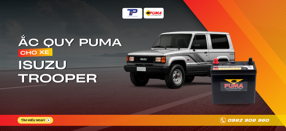 Ắc quy xe Isuzu Trooper: Bảng giá và thông số kỹ thuật