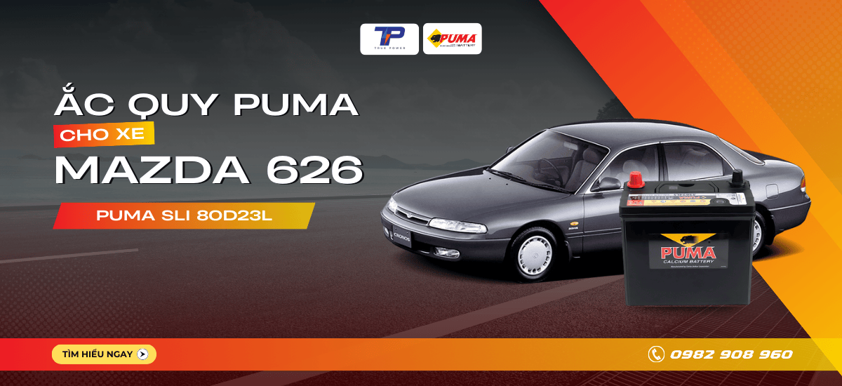 Ắc quy xe Mazda 626: Bảng giá và thông số kỹ thuật