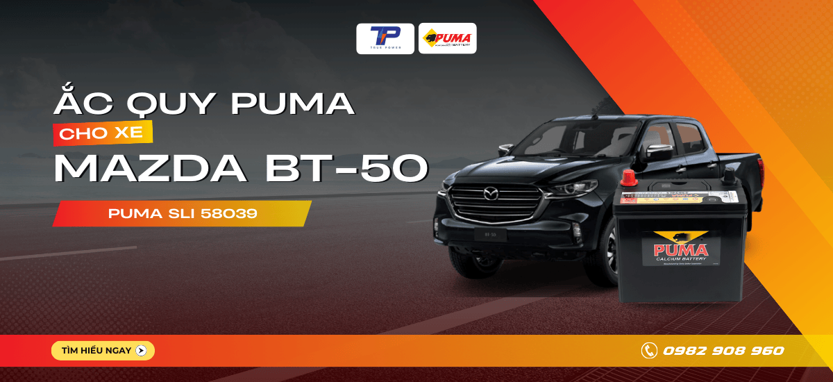 Ắc quy xe Mazda BT-50: Bảng giá và thông số kỹ thuật