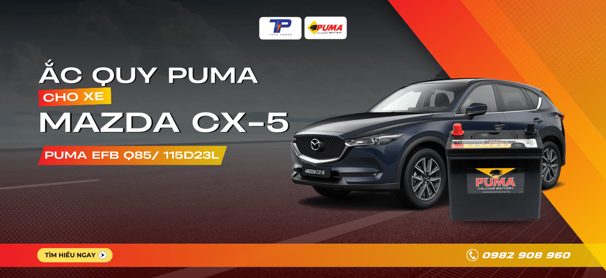 Ắc quy xe Mazda CX-5: Bảng giá và thông số kỹ thuật