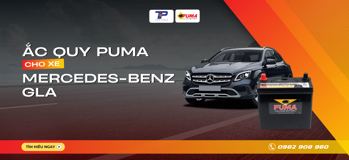 Ắc quy xe Mercedes-Benz GLA: Bảng giá và thông số kỹ thuật