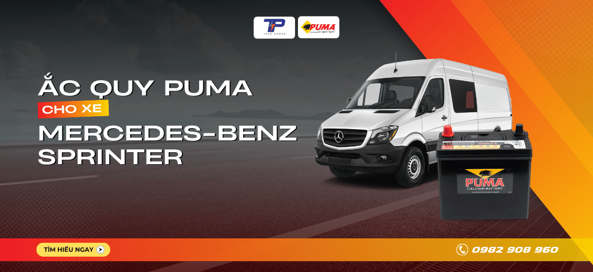 Ắc quy xe Mercedes-Benz Sprinter: Bảng giá và thông số kỹ thuật