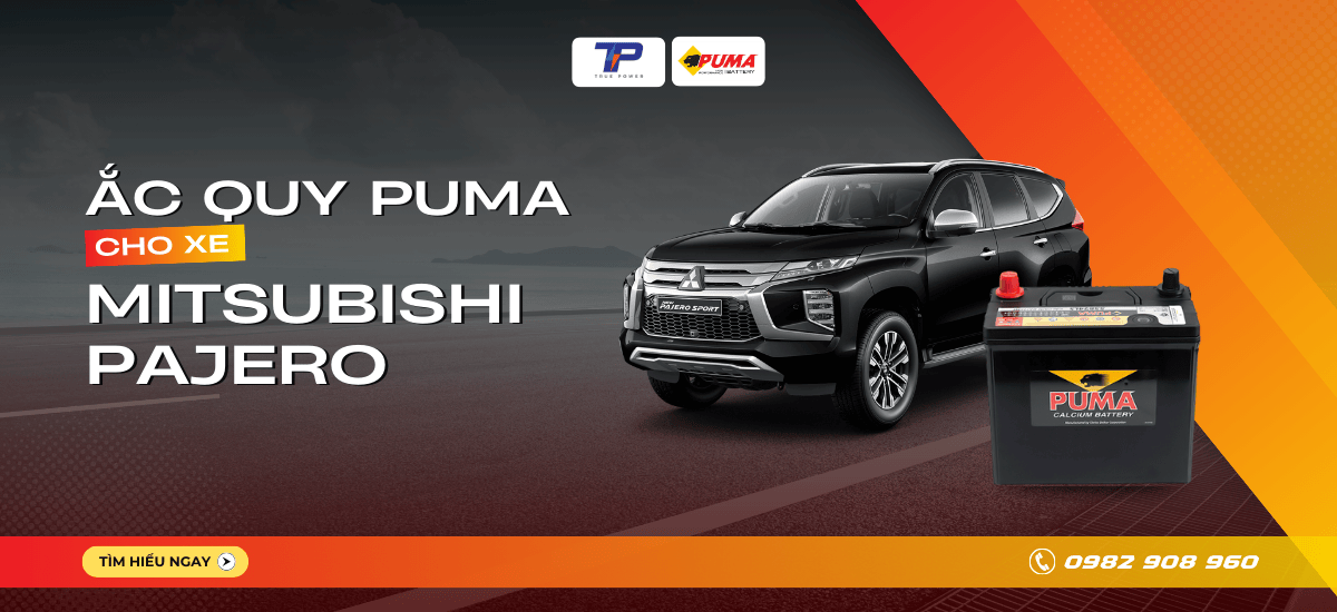 Ắc quy xe Mitsubishi Pajero: Bảng giá và thông số kỹ thuật