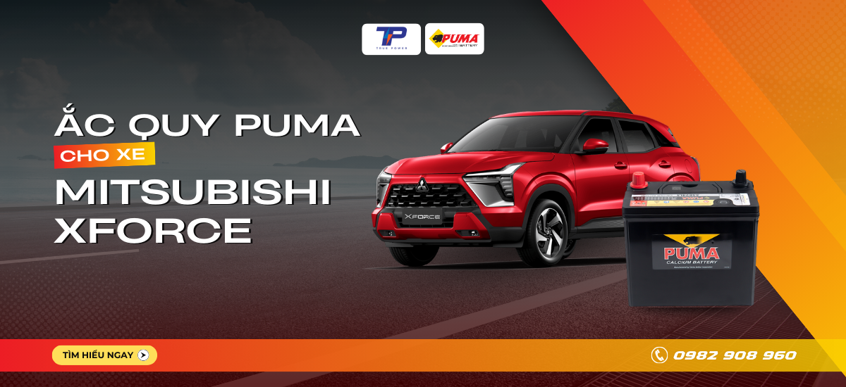 Ắc quy xe Mitsubishi Xforce: Bảng giá và thông số kỹ thuật