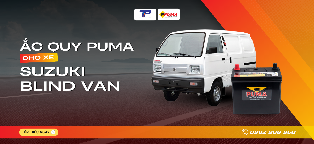 Ắc quy xe Suzuki Blind Van: Bảng giá và thông số kỹ thuật