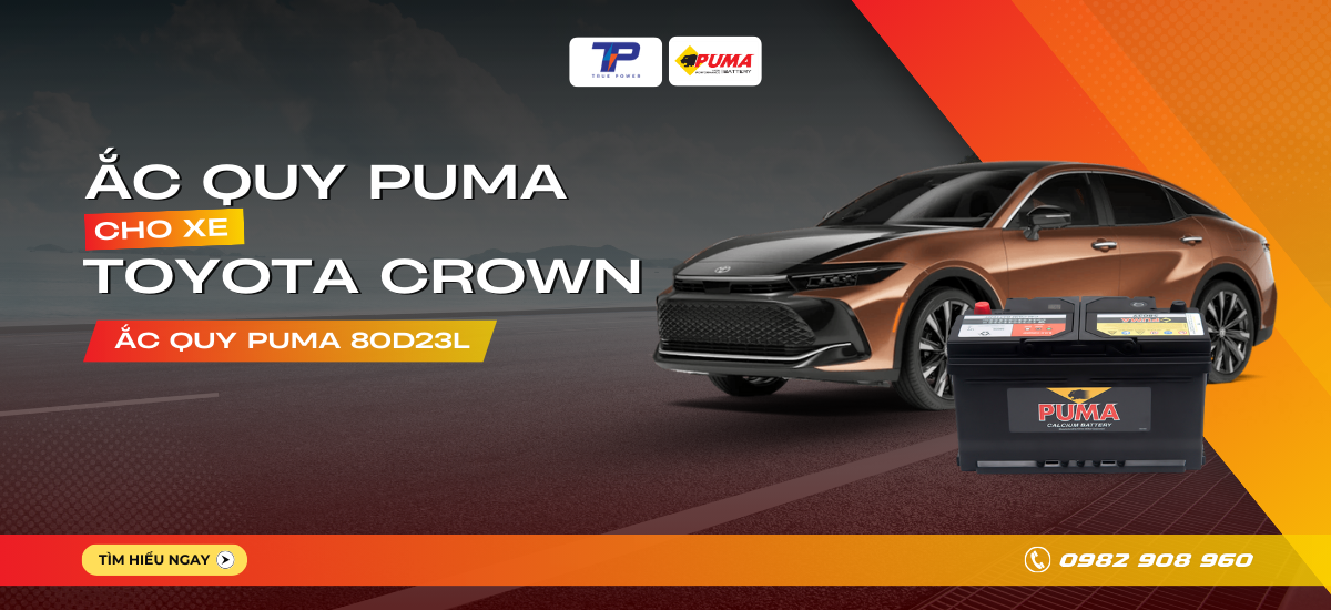 Ắc quy xe Toyota Crown: Bảng giá và thông số kỹ thuật