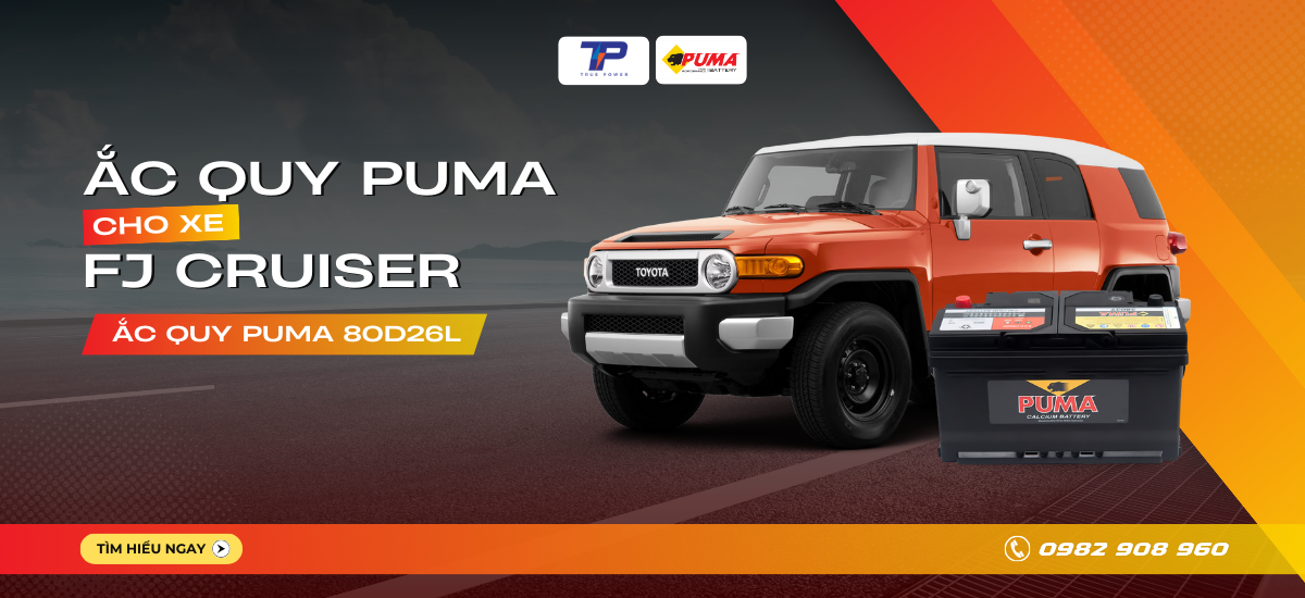 Ắc quy xe Toyota FJ Cruiser: Bảng giá và thông số kỹ thuật