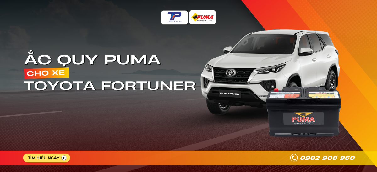 Ắc quy xe Toyota Fortuner: Bảng giá và thông số kỹ thuật