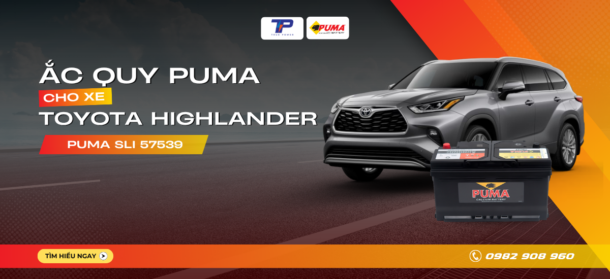 Ắc quy xe Toyota Highlander: Bảng giá và thông số kỹ thuật