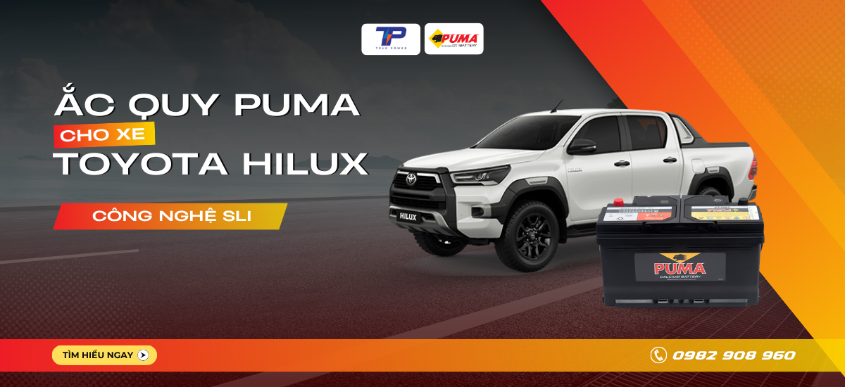Ắc quy xe Toyota Hilux: Bảng giá và thông số kỹ thuật