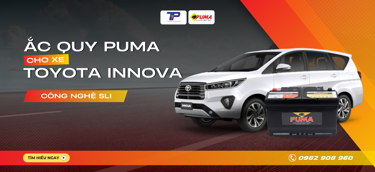 Ắc quy xe Toyota Innova: Bảng giá và thông số kỹ thuật