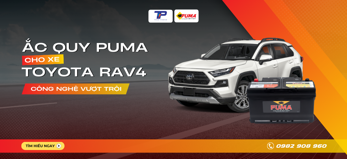 Ắc quy xe Toyota RAV4: Bảng giá và thông số kỹ thuật