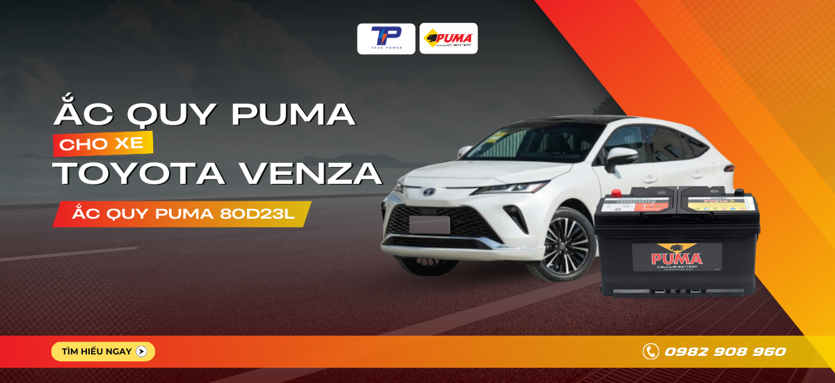 Ắc quy xe Toyota Venza: Bảng giá và thông số kỹ thuật