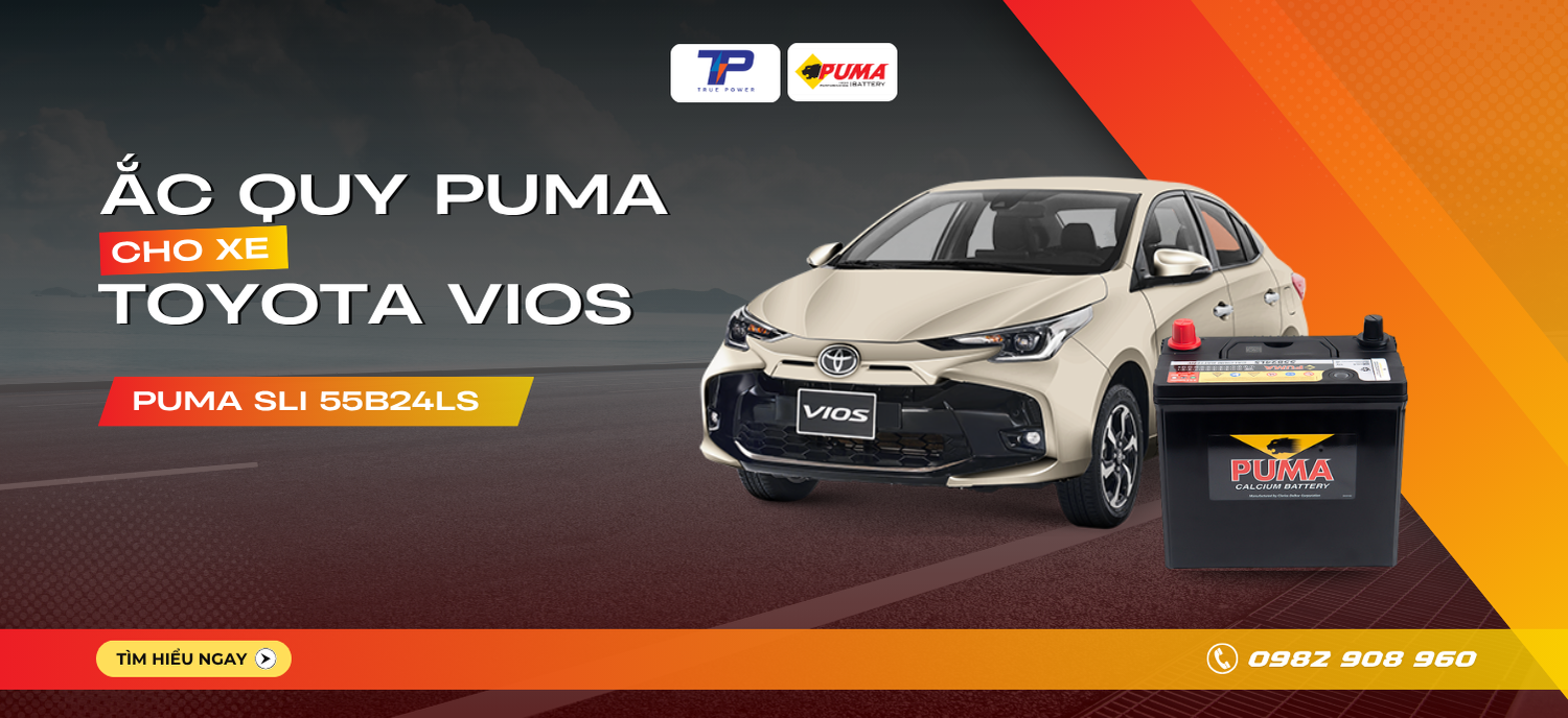Ắc quy xe Toyota Vios: Bảng giá và thông số kỹ thuật