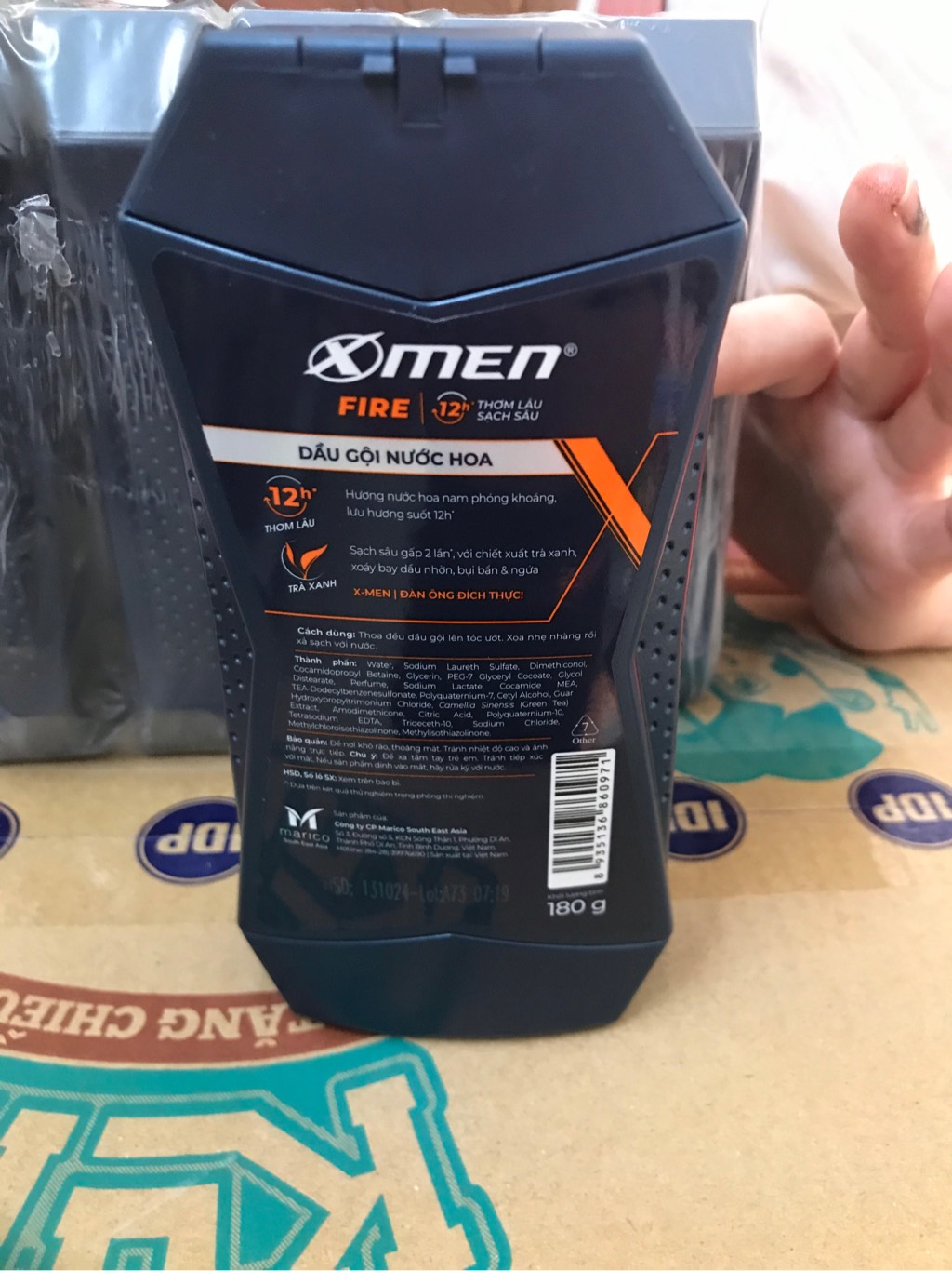 Dầu gội Xmen - Boss xanh 650ml(kẹp)
