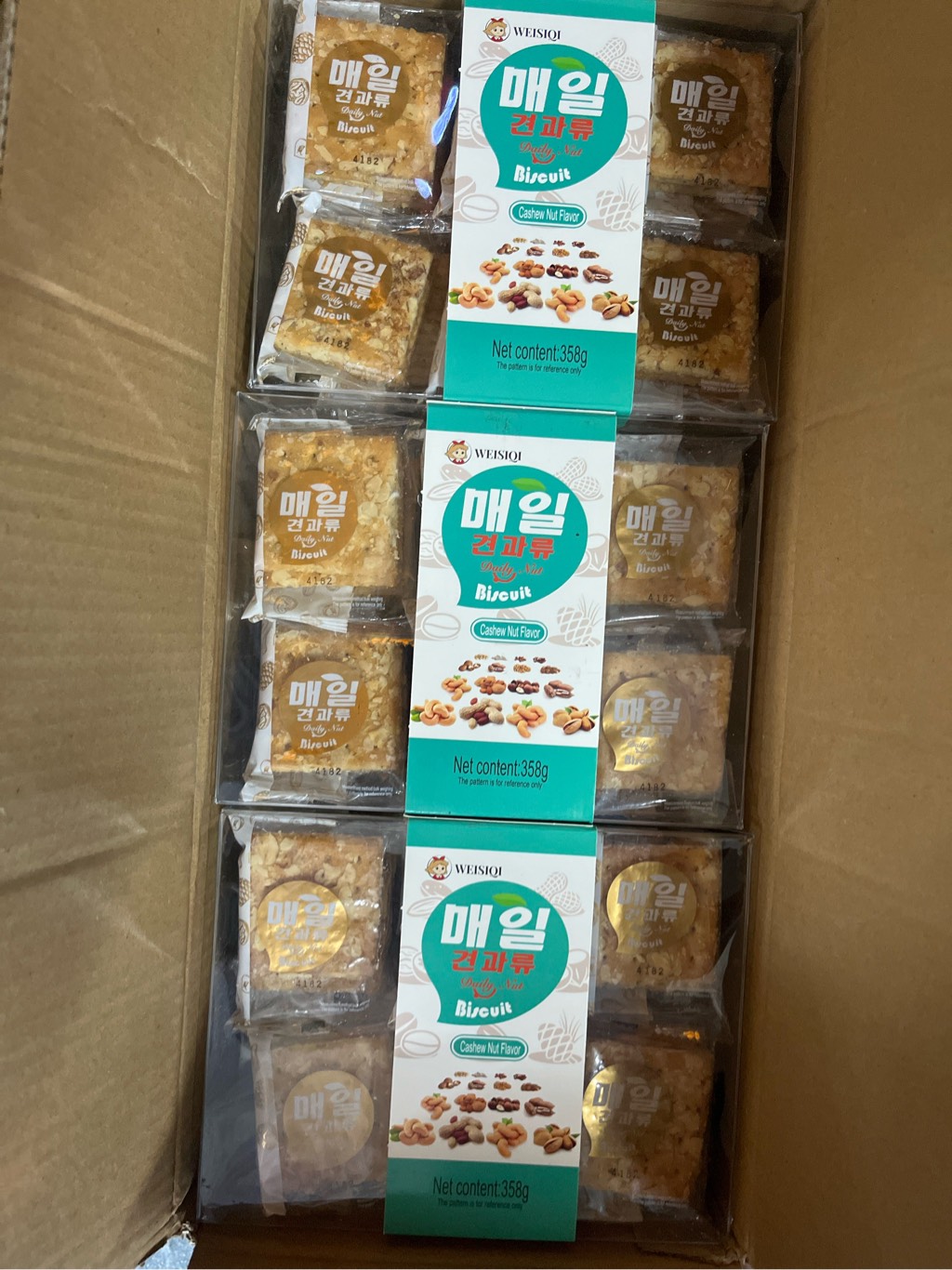 Bánh soda Weisiqi - Hạt điều 358g