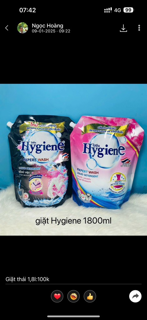 Nước xả HygienE