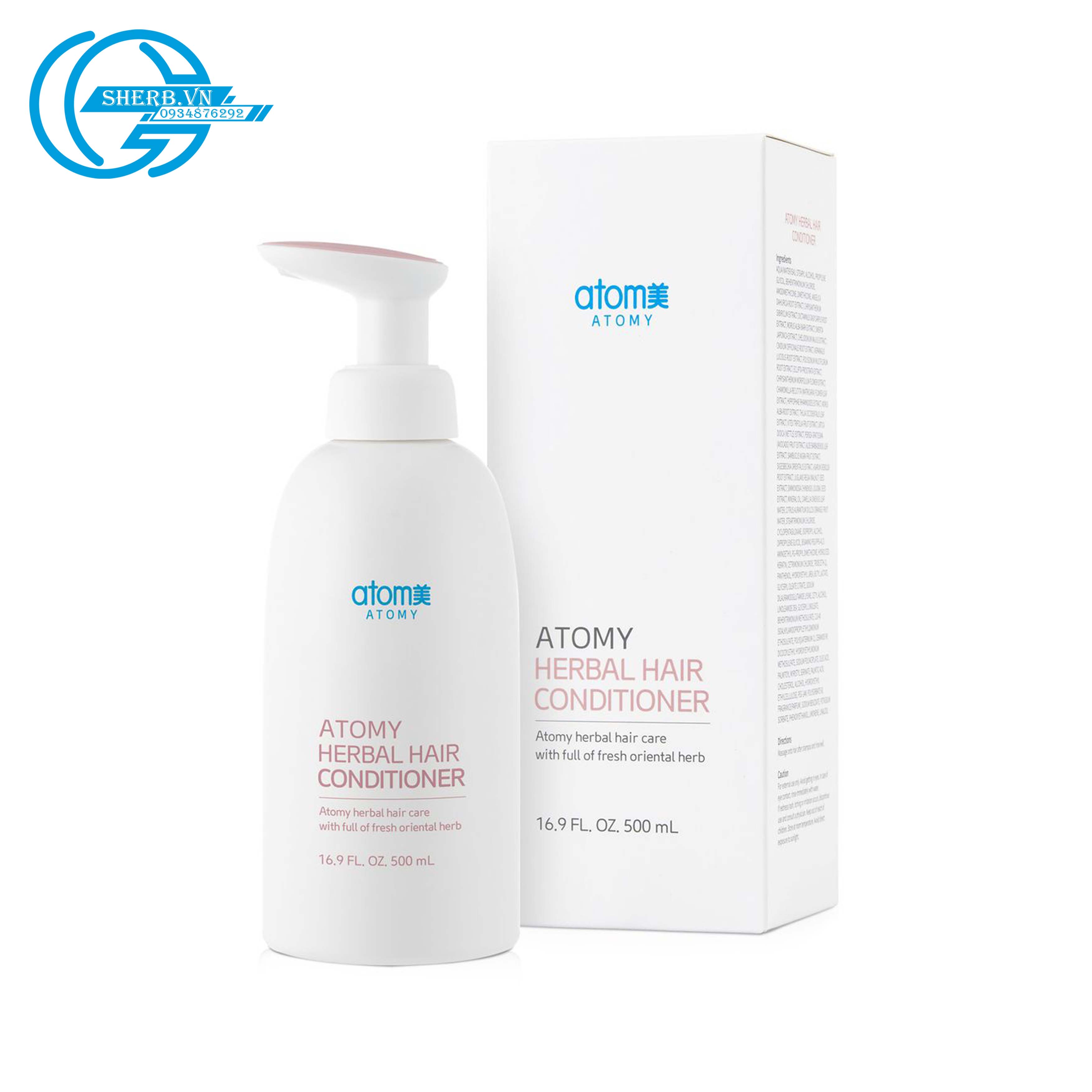 [SHERB] Combo Dầu gội + xả Thảo Dược Atomy Herbal Hair Shapoo - Conditioner