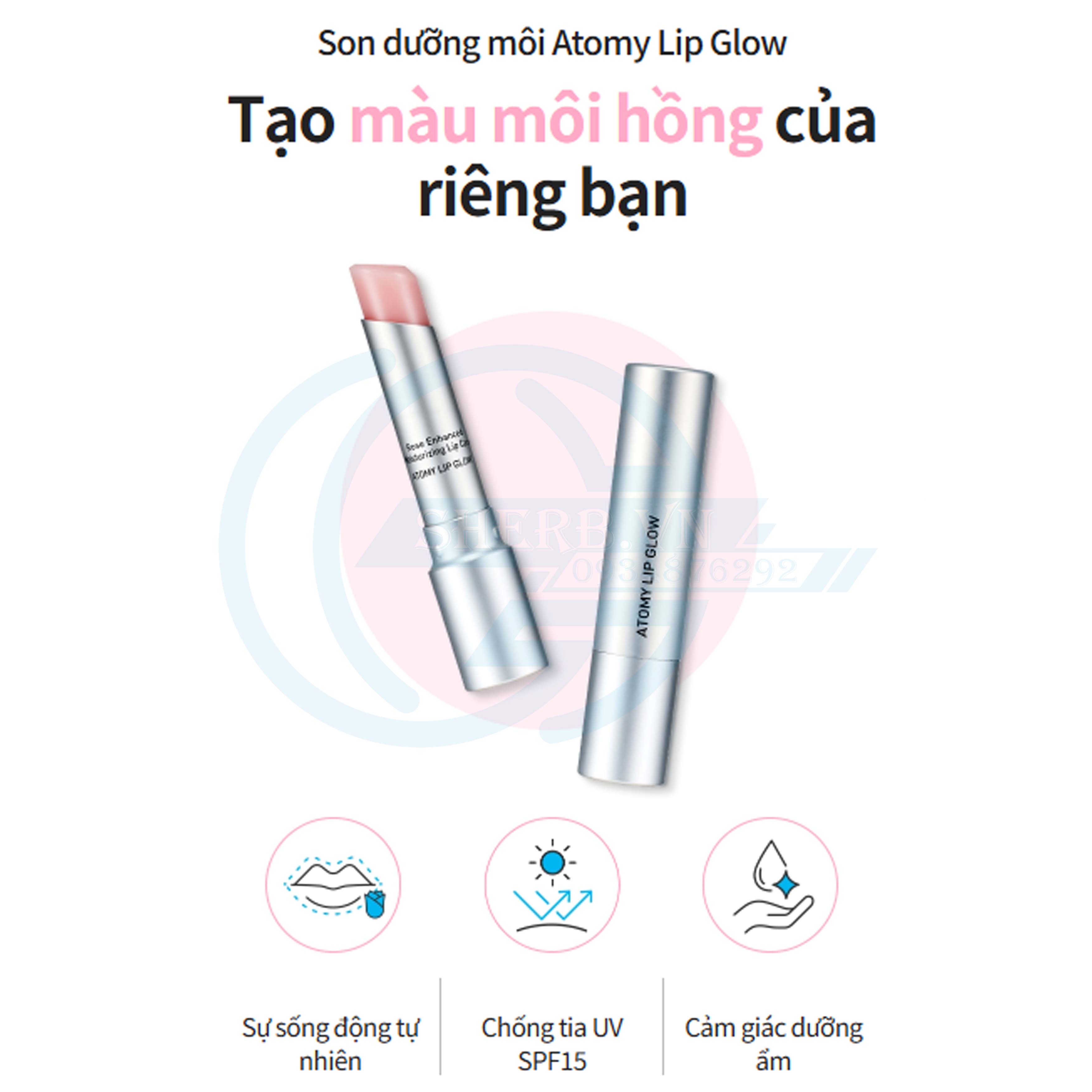 [SHERB] Son dưỡng đổi màu Atomy Lip Glow