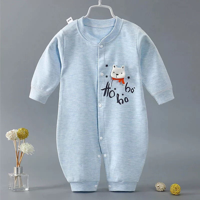 Bộ Body Dài Tay Liền Thân, Sleepsuit Cho Bé Sơ Sinh 05BDD