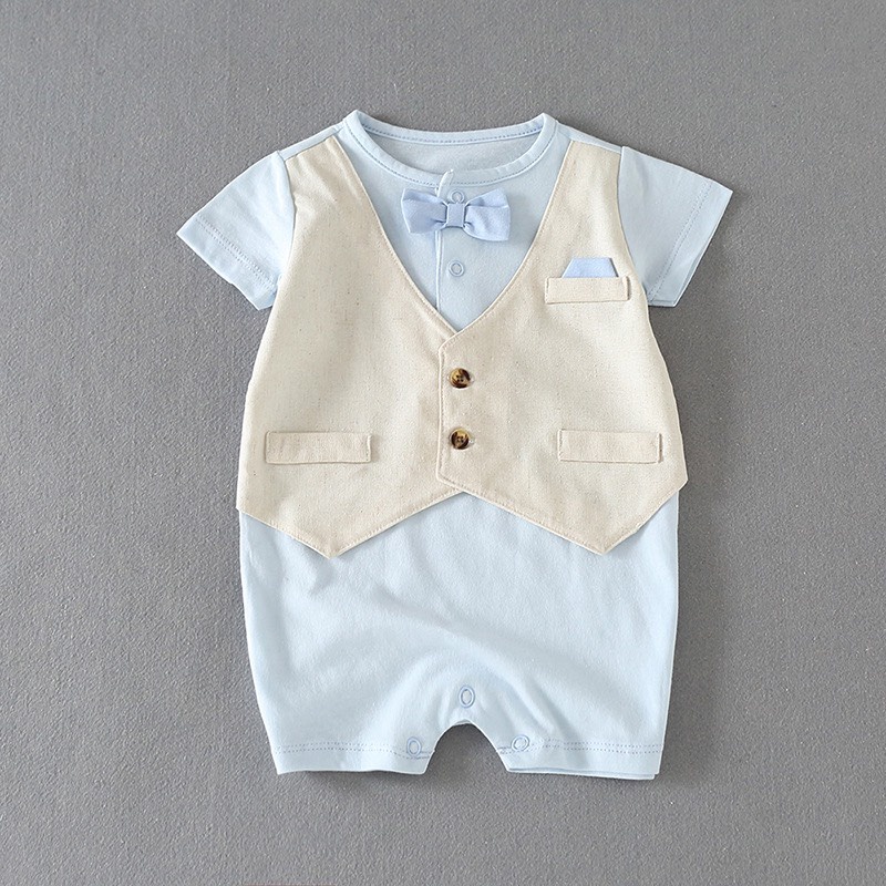 Bộ Bodysuit Tiểu Thư Mùa Hè Cho Bé Gái Sơ Sinh Lamia