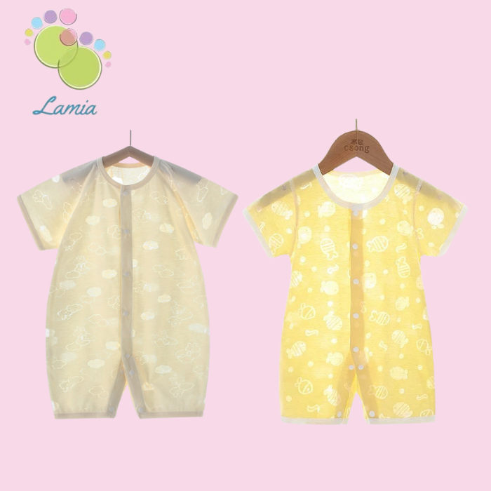 Body Đùi Hè Cotton Xuất Nhật Cài Cúc Giữa Cho Bé Trai 👶 Bé Gái