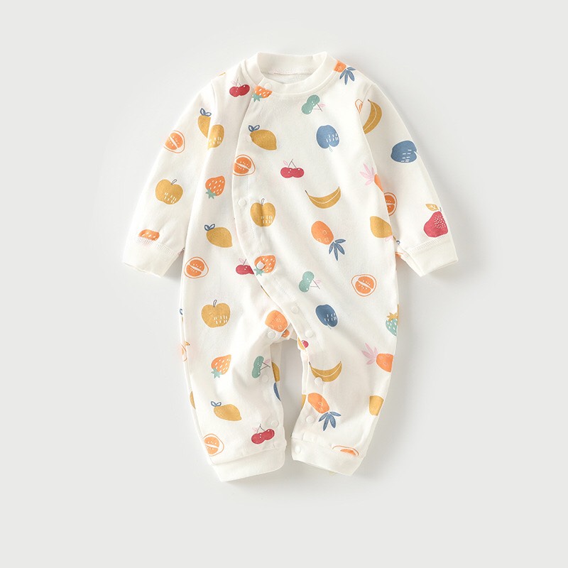 Bộ Body Thu Đông Dài Tay Cotton Mềm Mại Cho Bé 0-2 Tuổi 08BDD