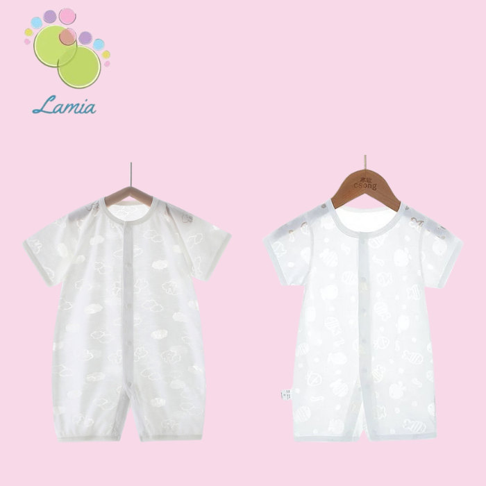 Body Đùi Hè Cotton Xuất Nhật Cài Cúc Giữa Cho Bé Trai 👶 Bé Gái