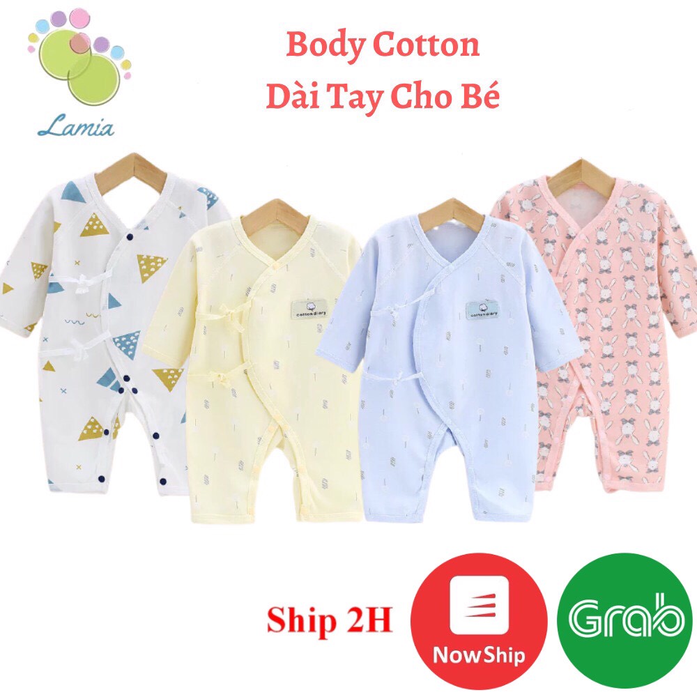 Sleepsuit thu đông, body dài tay cho bé trai bé gái sơ sinh 𝟎𝟕𝐁𝐃𝐃
