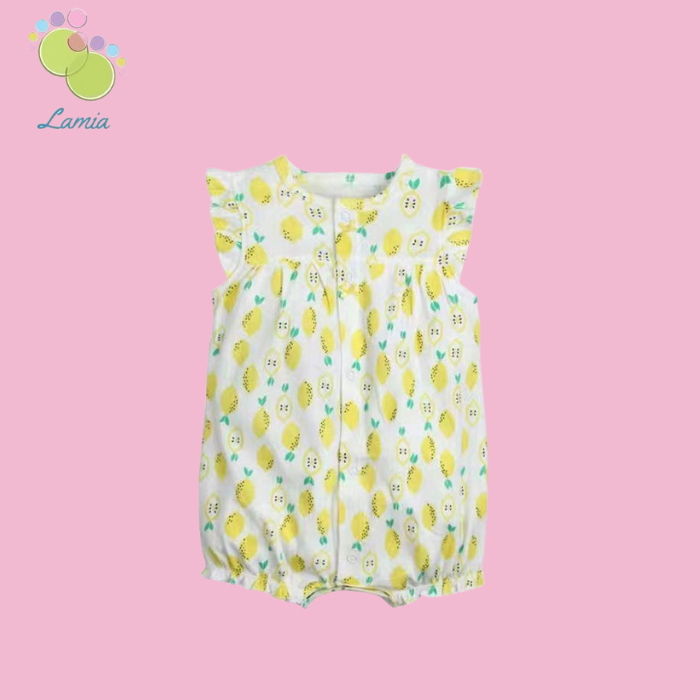 Romper xuất xịn cho bé gái từ sơ sinh đến 18 tháng cotton mỏng mát cho mùa hè