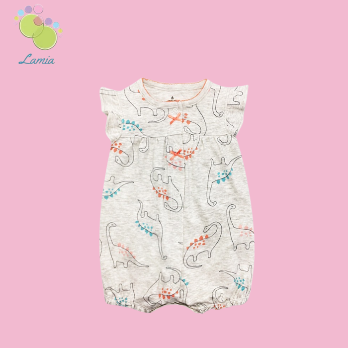 Romper xuất xịn cho bé gái từ sơ sinh đến 18 tháng cotton mỏng mát cho mùa hè
