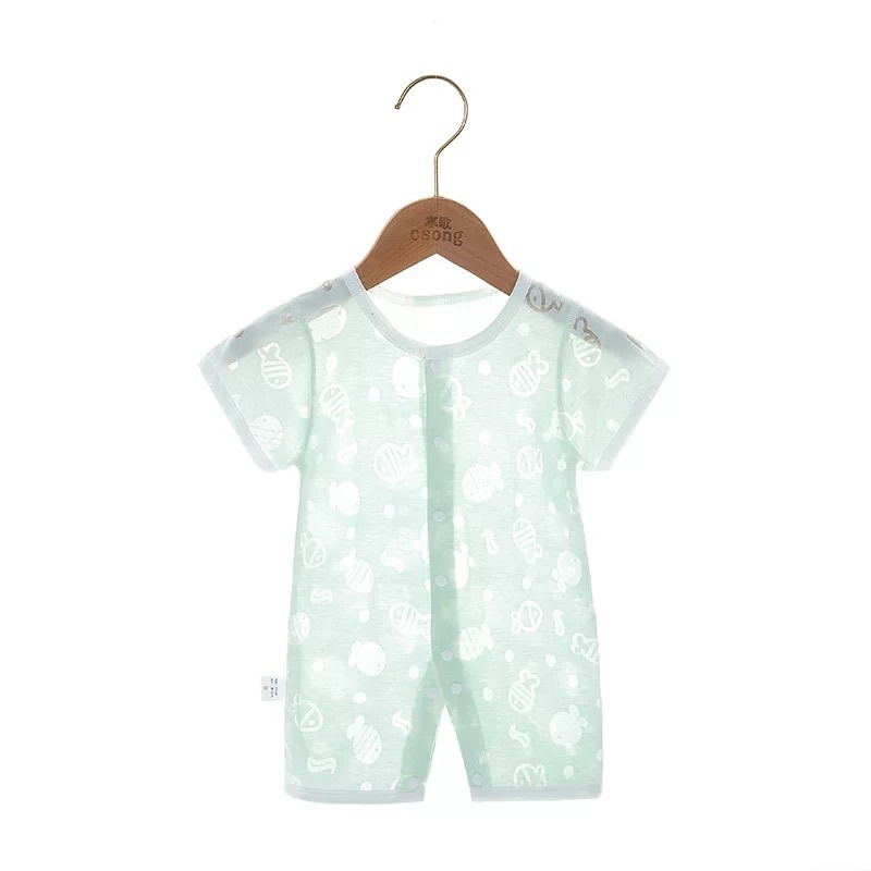 Body Đùi Hè Cotton Xuất Nhật Cài Cúc Giữa Cho Bé Trai 👶 Bé Gái