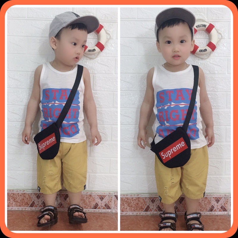 Áo Thun Ba Lỗ Cotton Xược Mỏng Mát Ngày Hè Cho Bé
