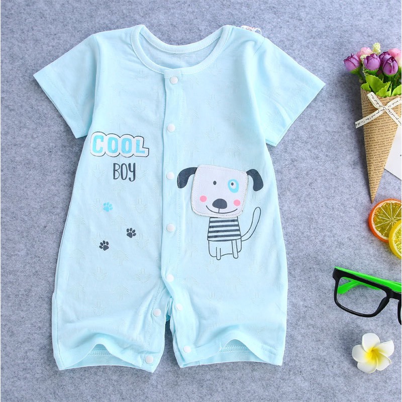 Body Đùi Cộc Tay Cúc Giữa Mùa Hè Họa Tiết Dễ Thương Cho Bé Trai Bé Gái Sơ Sinh Lamia 𝟑𝟔𝐁𝐃𝐃𝐔
