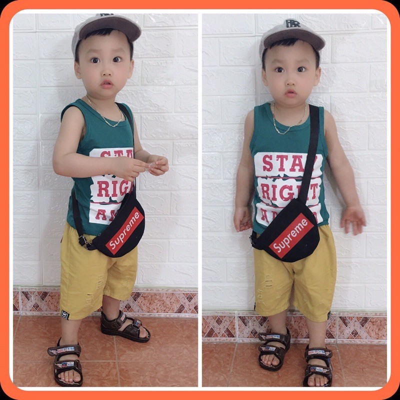Áo Thun Ba Lỗ Cotton Xược Mỏng Mát Ngày Hè Cho Bé