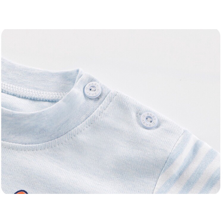 Bộ Đồ Dài Tay Thu Đông Cotton Len Cho Bé Trai Bé Gái Cao Cấp Từ 1-4 Tuổi