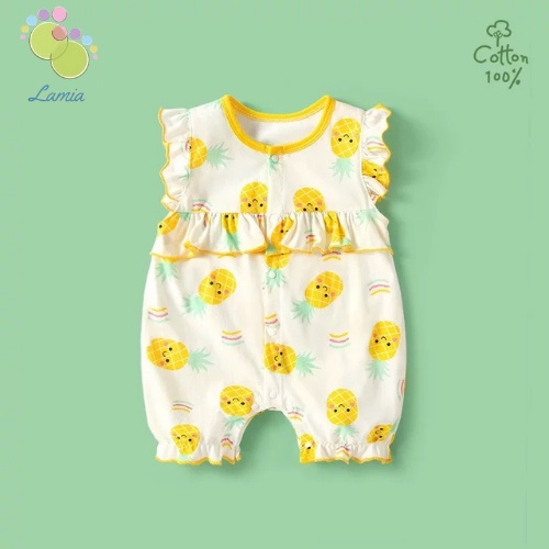 Body Đùi Hè Tiểu Thư Họa Tiết Dễ Thương Cho Bé Gái Sơ Sinh