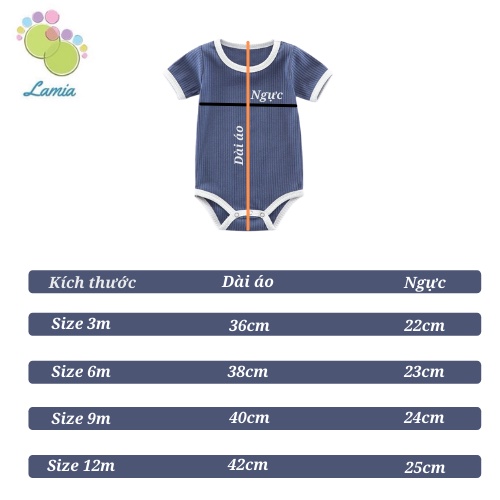 Bodysuit Có Tay Bộ Áo Liền Quần Mùa Hè Phong Cách Hàn Quốc Cho Bé Trai Bé Gái