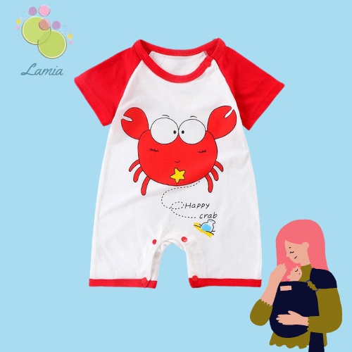 Bodysuits Body Cotton Hè Xuất Nhật Cho Bé Trai Bé Gái Sơ Sinh