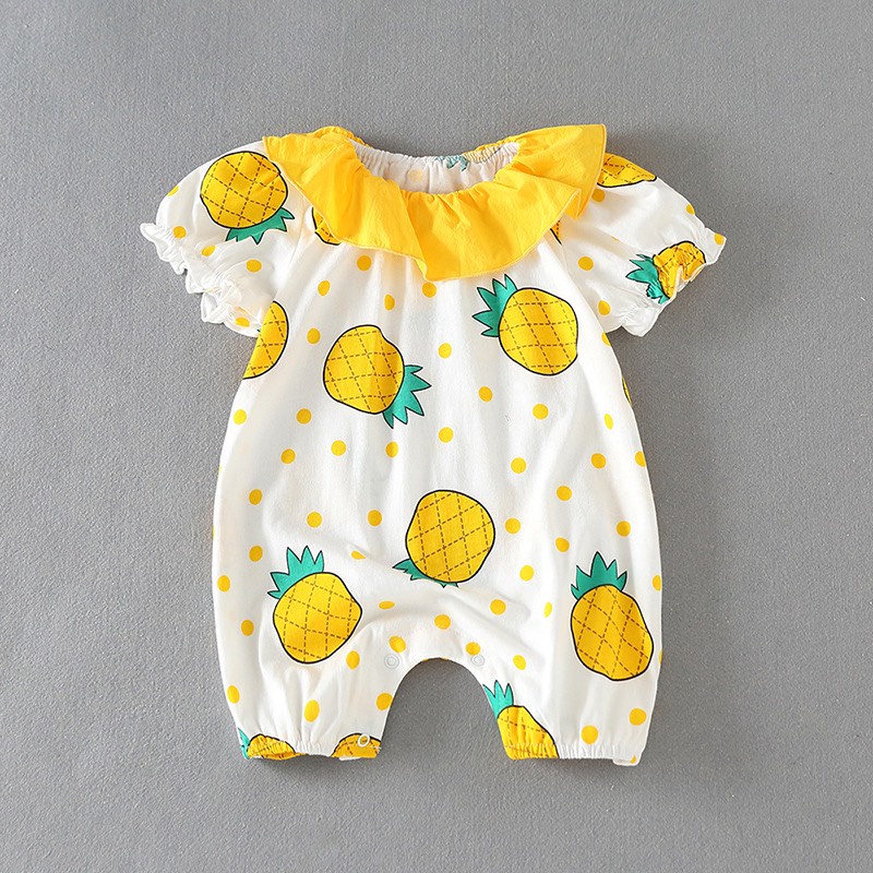 Bộ Bodysuit Tiểu Thư Mùa Hè Cho Bé Gái Sơ Sinh Lamia
