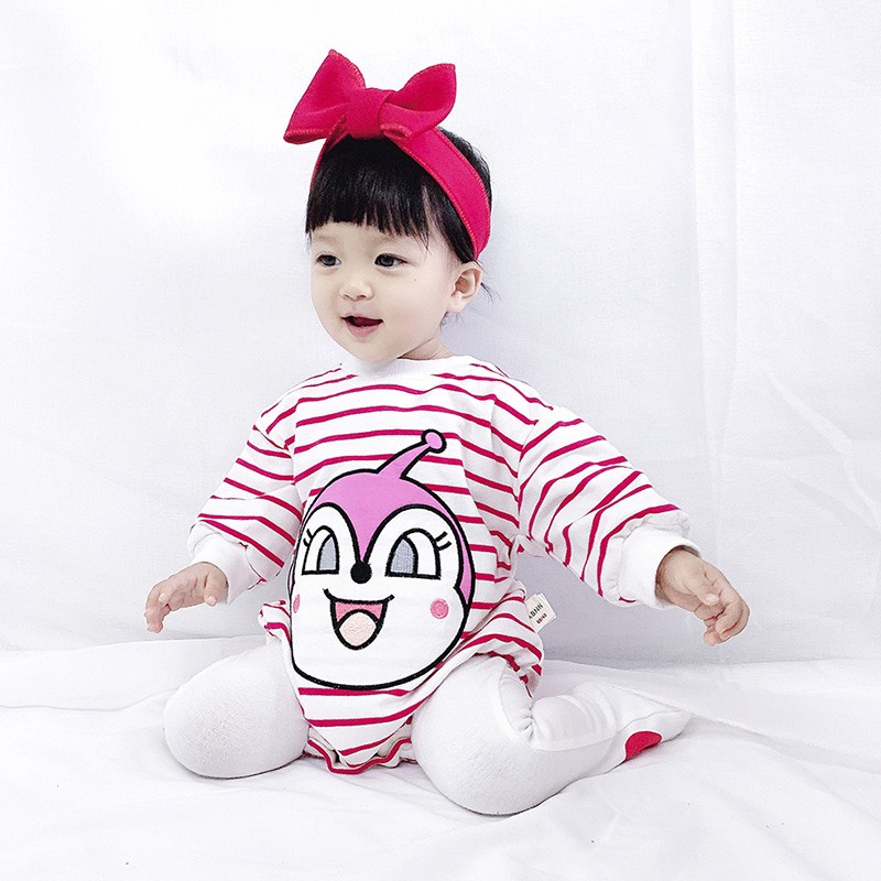 Bộ Bodysuit Dài Tay Thu Đông Cho Bé Trai Bé Gái Sơ Sinh