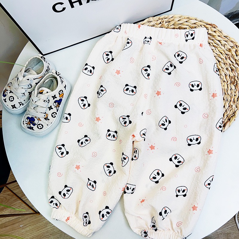 Quần Chống Muỗi Cho Bé Gái Chất Cotton Thông Hơi Mỏng Nhẹ Mặc 4 Mùa 04QD