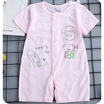 Body Đùi Cộc Tay Cúc Giữa Mùa Hè Họa Tiết Dễ Thương Cho Bé Trai Bé Gái Sơ Sinh Lamia 𝟑𝟔𝐁𝐃𝐃𝐔
