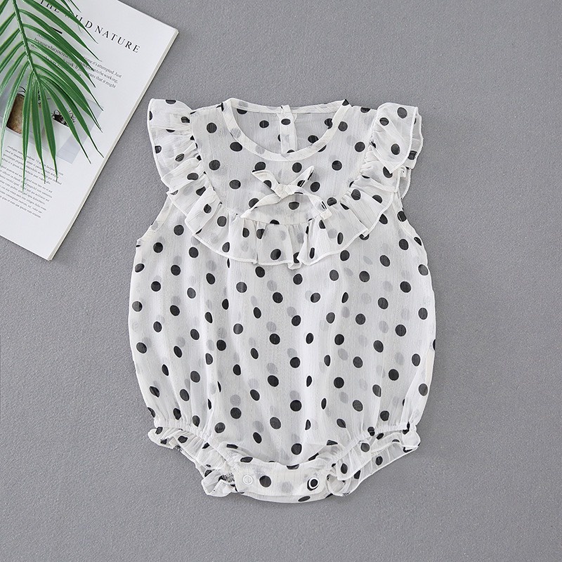 Bộ Bodysuit Tiểu Thư Mùa Hè Cho Bé Gái Sơ Sinh Lamia